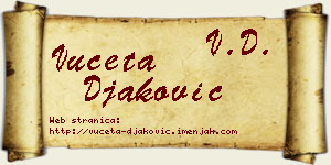Vuceta Đaković vizit kartica